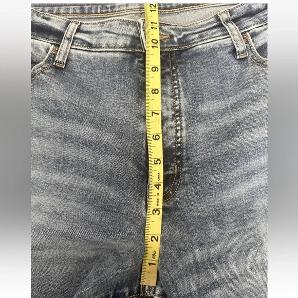 NWT Old Navy High Rise Curvy O.G. Straight Secret Smooth Pockets Blue Sz 18 - Picture 12 of 13